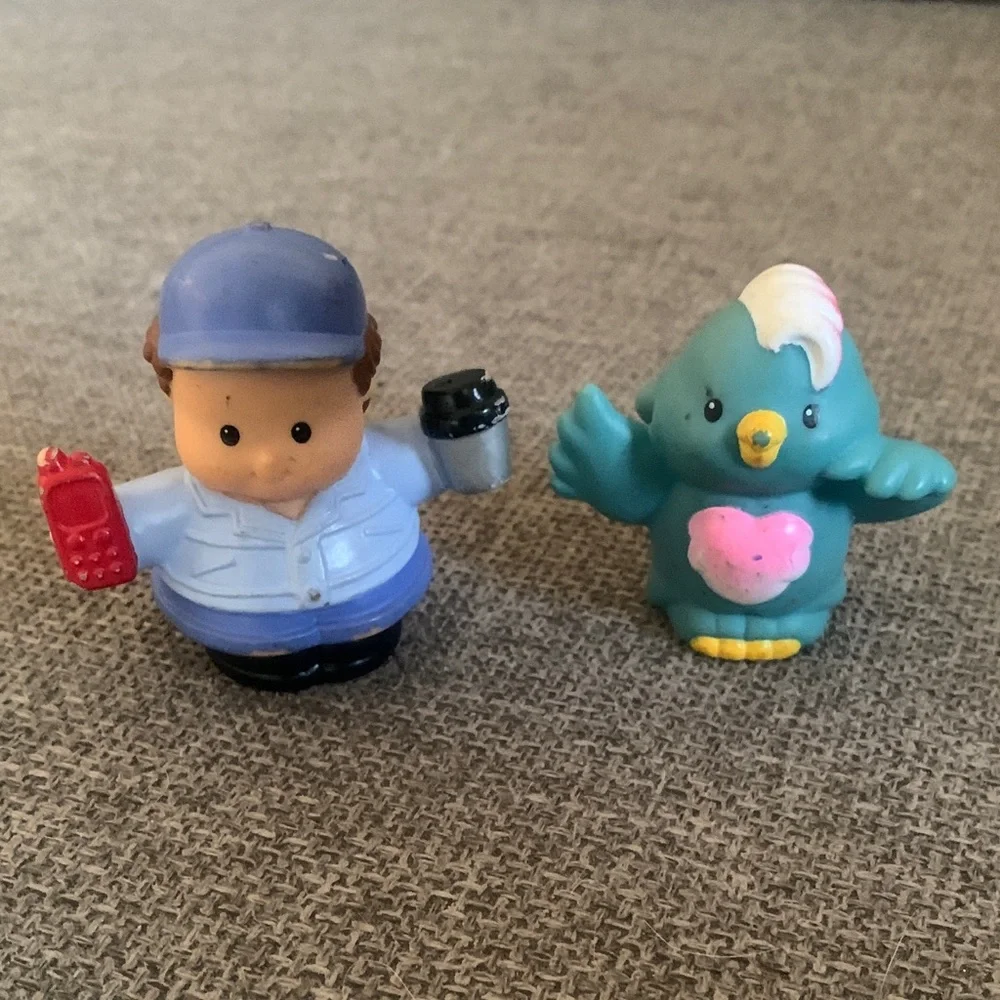 Fisher-Price Little People Assorted Figures Vegetable Stand Car Toy Chest Bird